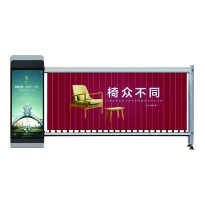 2mm high quality automatic cold-roller leaf barrier advertising gate with LED screen